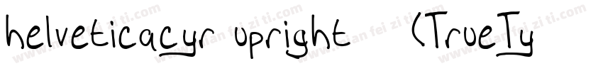 helveticacyr upright 粗体(TrueType) (字体转换